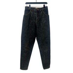 Vintage GAP Workforce Jeans Black Size 11/12 (30 x 31) 70s 80s Loose Fit Pleated